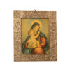 Capezzale olio su Legno raffigurante "Madonna con Bambinello"