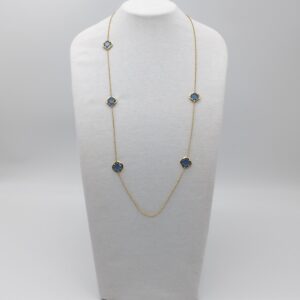 Collana modello Chanel Quarzo Blu