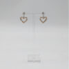 Orecchini Argento 925 e cuore pendente con sfere